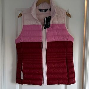 NWT- Colorblock Puffer Vest Packable